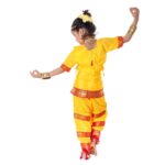Bharatanatyam Dance Costume – Yellow & Red - Image 2