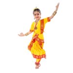 Bharatanatyam Dance Costume – Yellow & Red