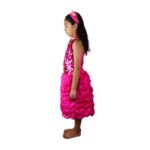 Western Fancy Dress Costume For Kids In Magenta Colour (4 To 8 Years) - Image 4