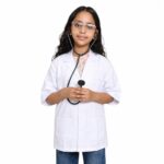 **Doctor Fancy Dress Costume for Kids Age 3–4 Years | White Doctor Coat with Stethoscope & Formal Pants | Kids Doctor Costume for School Fancy Dress Competition, Role Play, Annual Function & Pretend Play** - Image 2