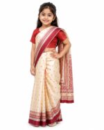**Bihu Saree Traditional Assamese Fancy Dress Costume for Girls Age 4–5 Years | Beautiful Bihu Dance Dress for School Functions, Cultural Events & Fancy Dress Competitions**