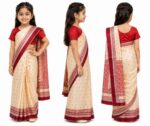 **Bihu Saree Traditional Assamese Fancy Dress Costume for Girls Age 4–5 Years | Beautiful Bihu Dance Dress for School Functions, Cultural Events & Fancy Dress Competitions** - Image 2