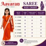 Aavaran Fancy Dress Traditional Vanvasi Sita Saree Costume for Girls – Orange Saree with White Border, Ramayana Sita Fancy Dress & Indian Traditional Wear for Kids Age 5–6 Years - Image 4