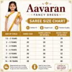 Aavaran Fancy Dress Traditional Kerala Saree, Onam Costume for Girls – White and Golden Kerala Kasavu Saree Fancy Dress, Ethnic Traditional Wear for Kids Age 5–6 Years - Image 4