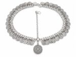 Aavaran Fancy Dress Vintage Silver Imitation Jewellery Set for Gujarati Kashmiri Rajasthani Traditional Dance, Drama, Stage Performance & Cultural Events