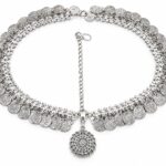Aavaran Fancy Dress Vintage Silver Imitation Jewellery Set for Gujarati Kashmiri Rajasthani Traditional Dance, Drama, Stage Performance & Cultural Events